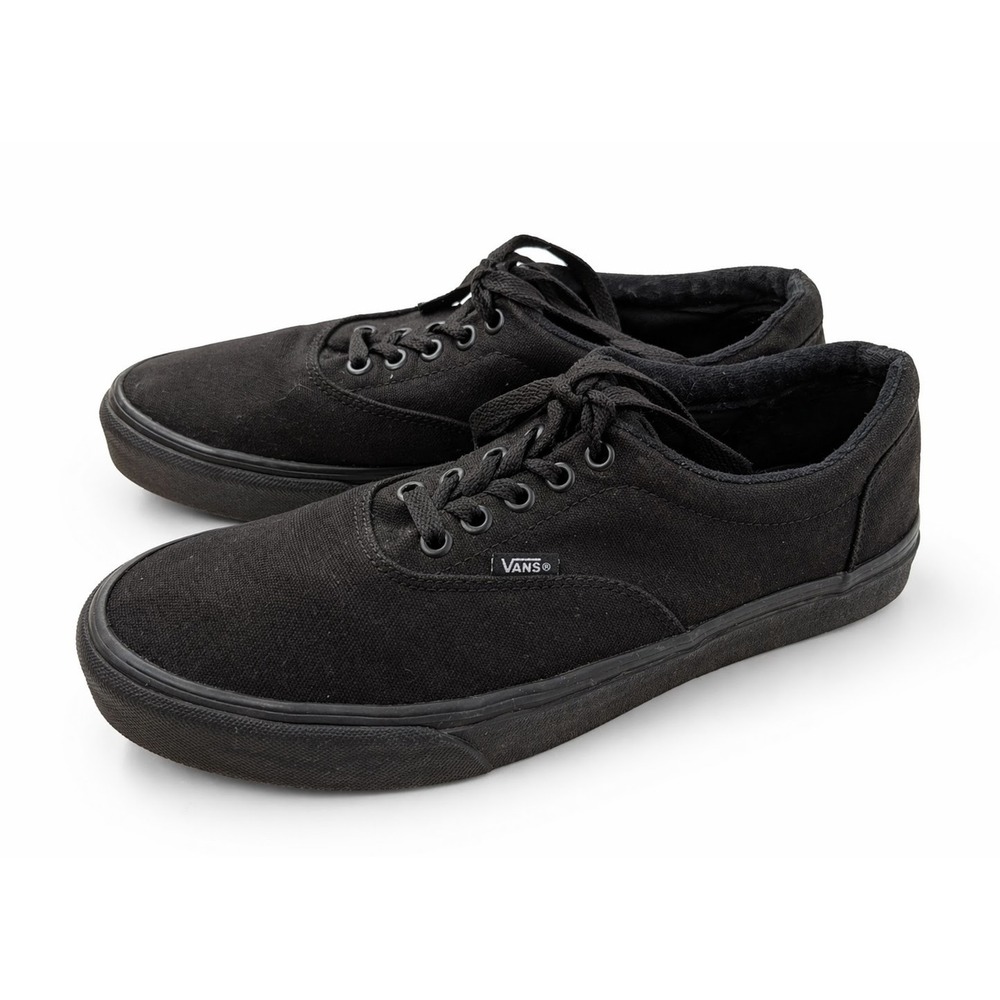 Vans Era Black Low Top Sneakers Men 11 Lace Up Skateboard Walking Shoes Sneakers
